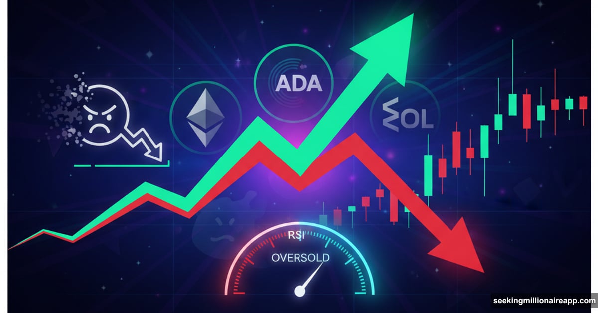 Altcoin market recovery chart showing upward trend after October selloff