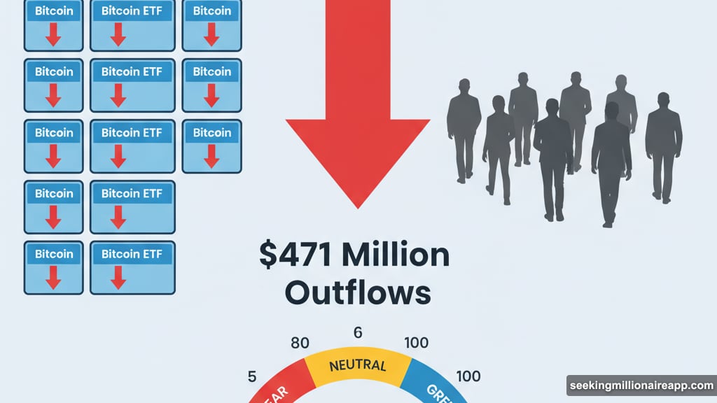 Bitcoin ETFs hemorrhaged 471 million dollars in single day outflows