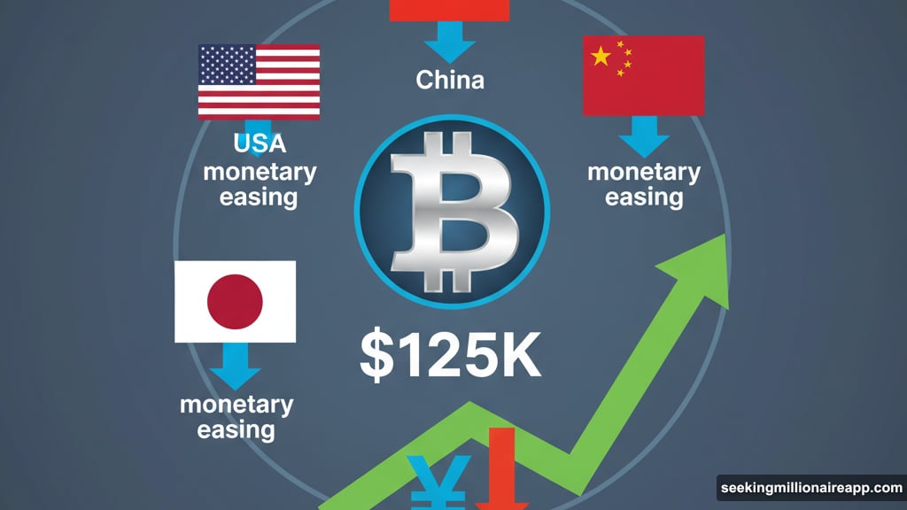 Three largest economies favor easier money policies supporting Bitcoin