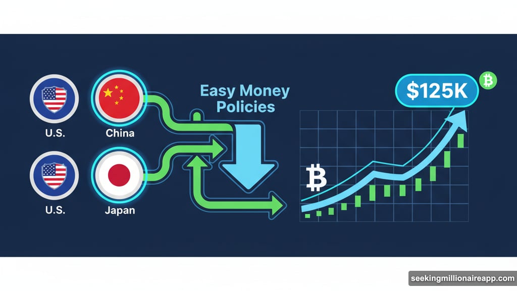 Japan monetary easing joins U.S. and China creating Bitcoin tailwind