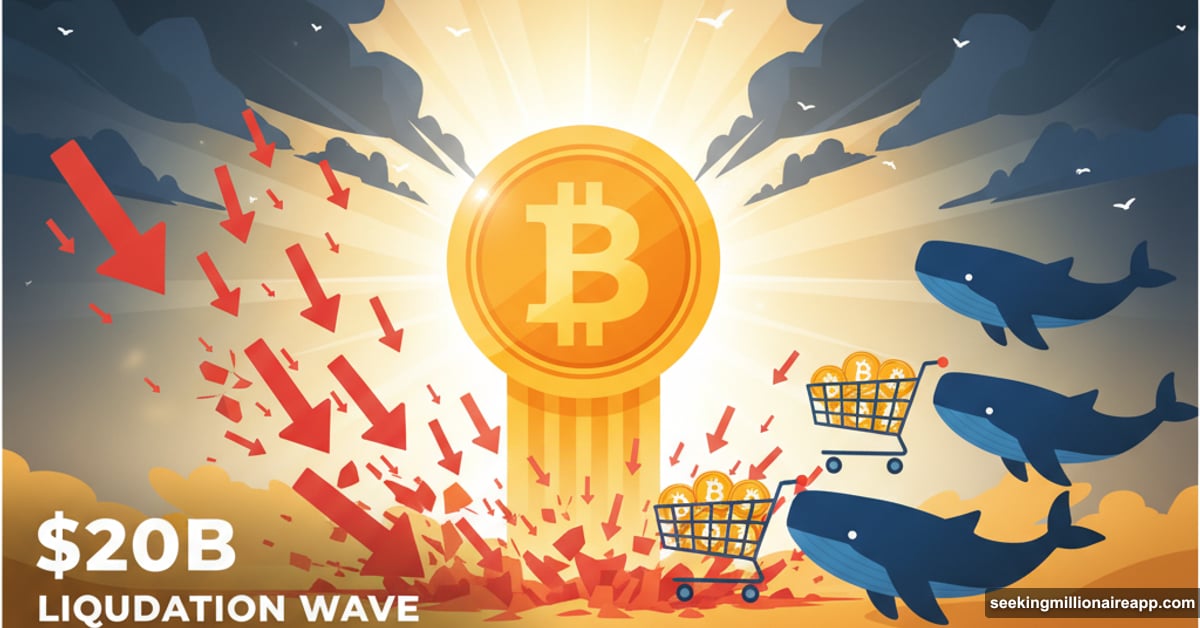 Bitcoin standing strong amid liquidation chaos while whales accumulate