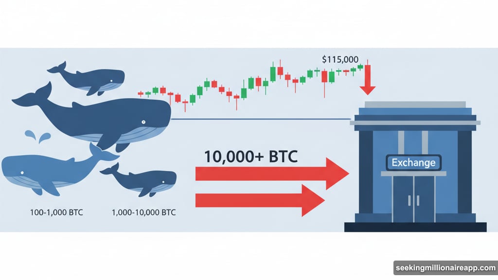 Large Bitcoin holders transferred over 10,000 BTC to exchanges
