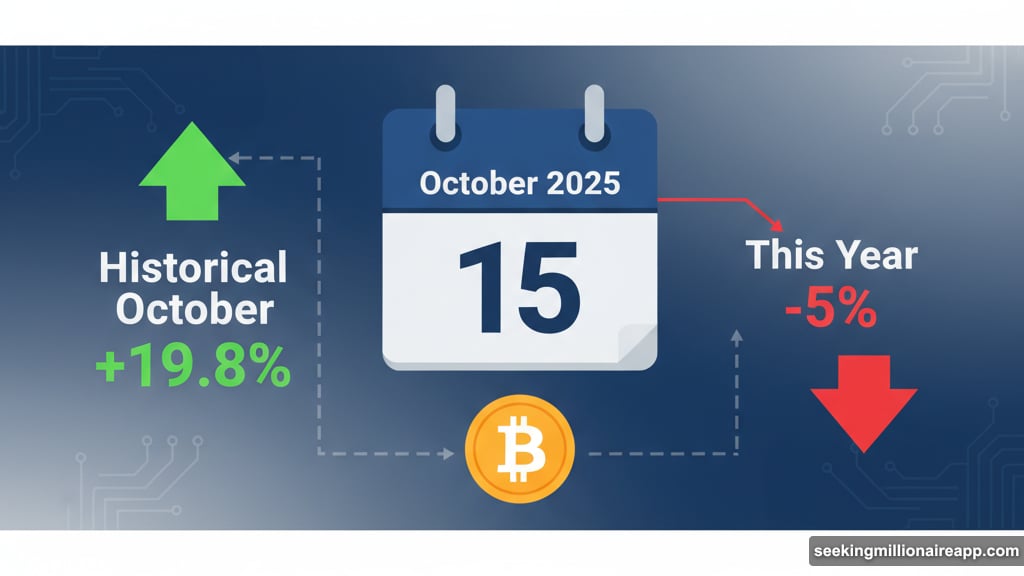 October 2025 weakest Bitcoin performance in a decade since 2015