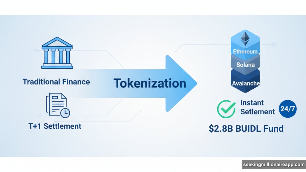 BUIDL tokenized money market fund operates across Ethereum Solana Avalanche blockchains