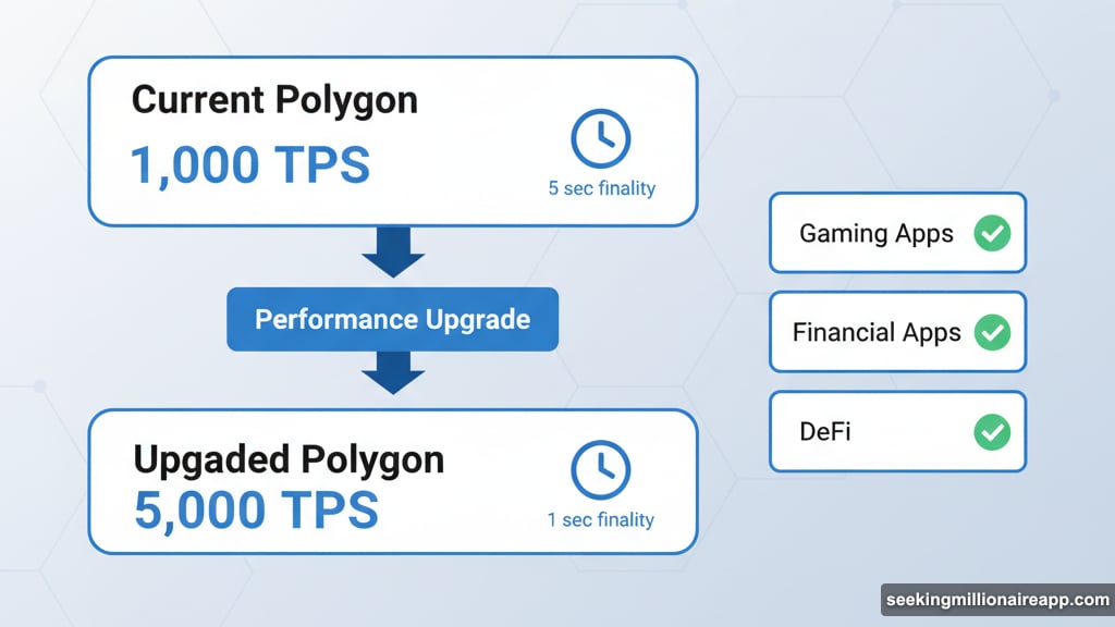 Polygon upgrade targets five times performance boost from one thousand to five thousand TPS