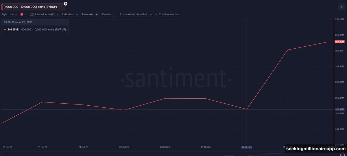 Hidden bearish divergence on RSI triggered correction before whale accumulation