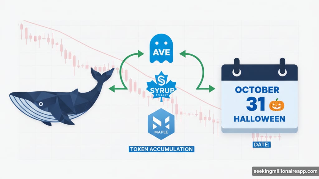 Crypto whales accumulated three specific altcoins before Halloween