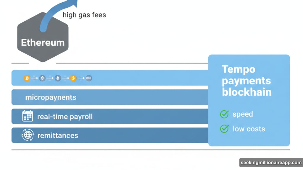 Tempo blockchain optimized for micropayments payroll and global remittances