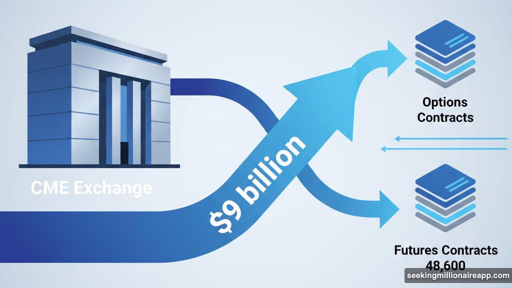 CME derivatives open interest hits record nine billion dollars