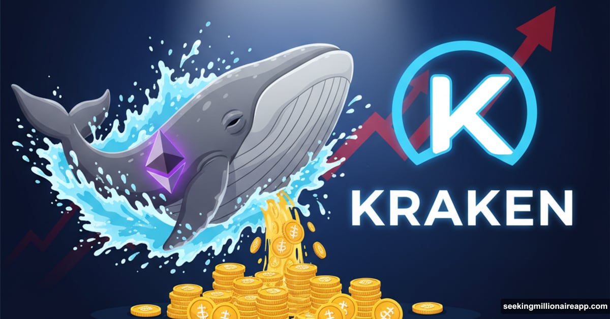 Ethereum whale waking up, dumping millions in ETH to Kraken exchange