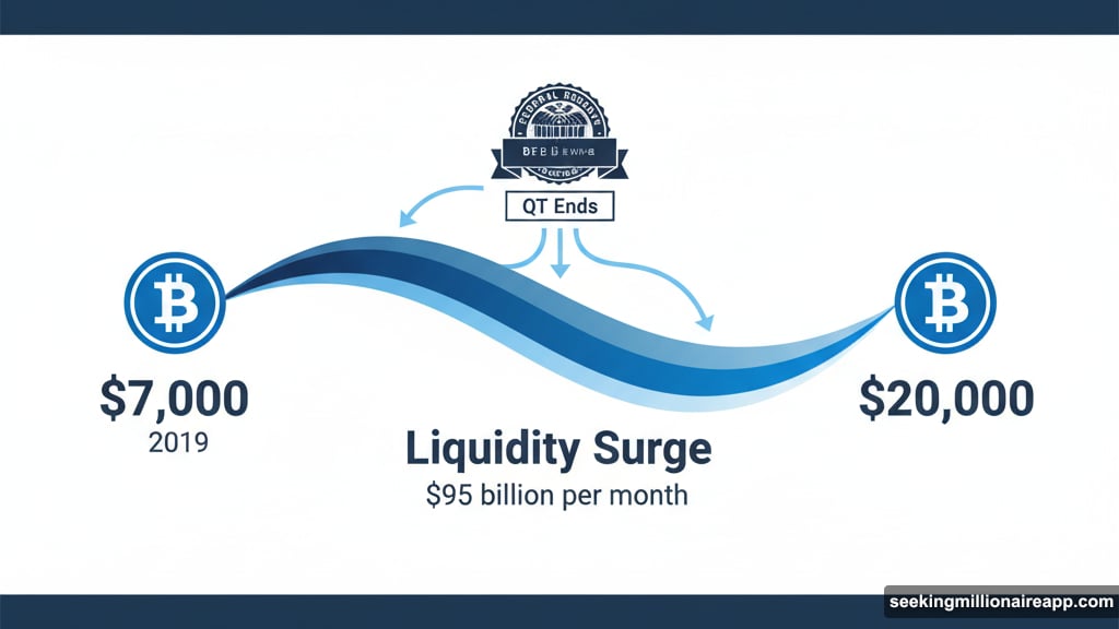 Bitcoin tripled from seven thousand to twenty thousand after liquidity injection