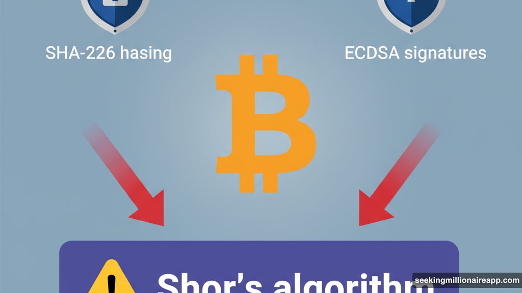 Bitcoin security relies on cryptographic methods quantum computers could theoretically break