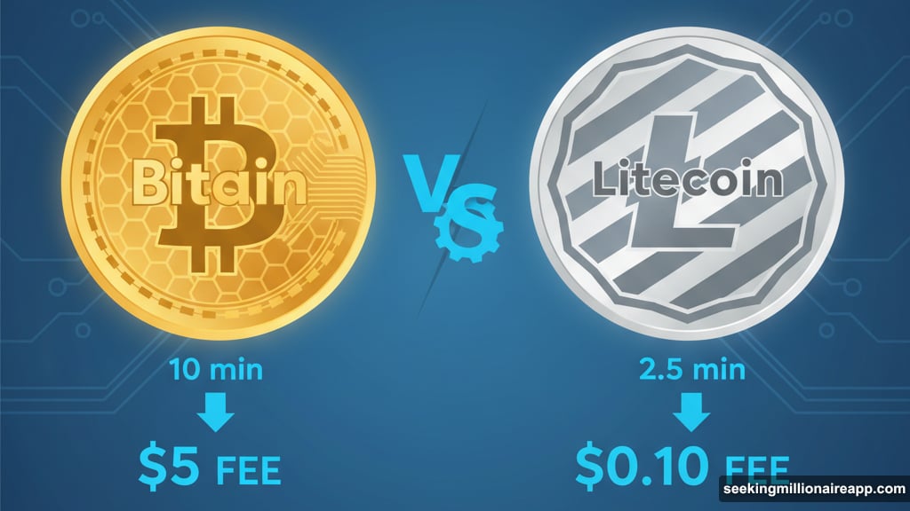 Litecoin processes transactions faster and cheaper than Bitcoin daily