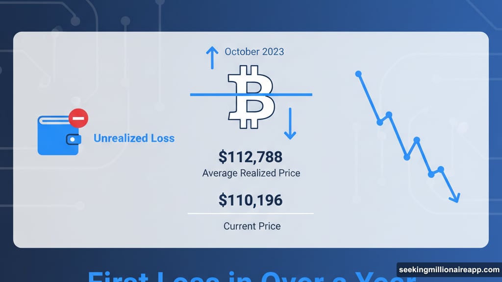 Bitcoin dropped below $110,000 putting new whales in the red
