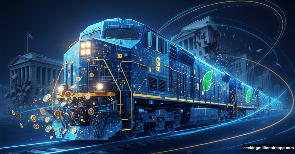 Blockchain freight train consuming traditional financial markets with tokenized assets