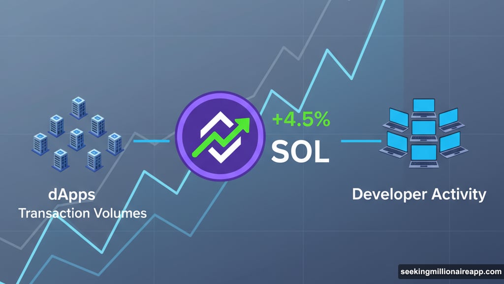 Solana network shows strong fundamentals with robust transaction volumes