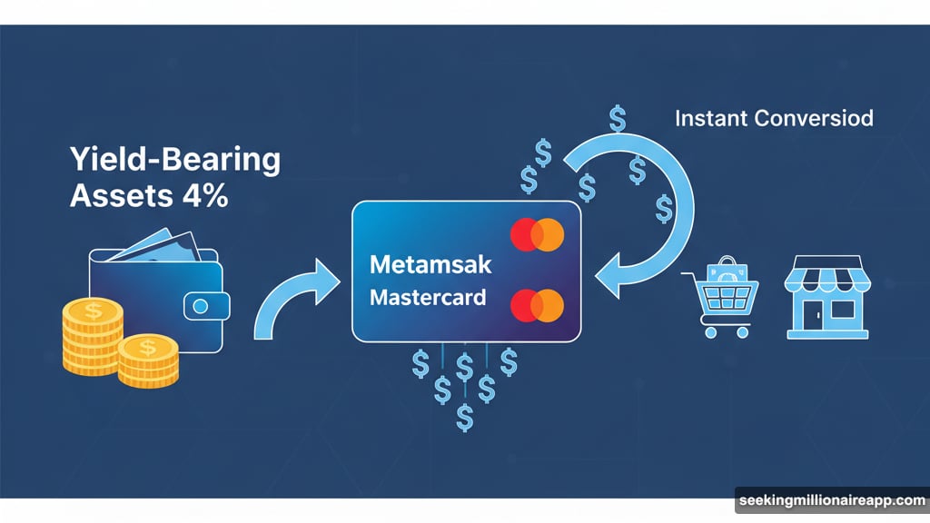 Metamask Mastercard converts yield-bearing assets instantly when making purchases
