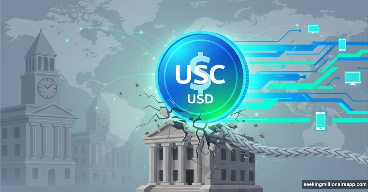 Stablecoin token disrupting traditional cross-border banking infrastructure and payment systems