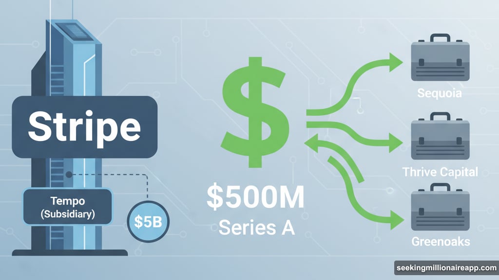 Traditional finance firms invest five hundred million in Stripe subsidiary