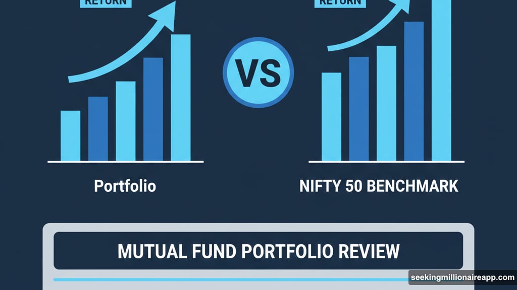 Compare your returns against benchmarks like Nifty 50 or BSE 500