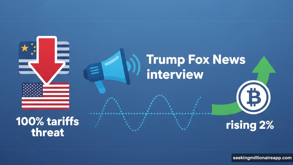 Trump walked back harsh trade threat Bitcoin jumped nearly 2%