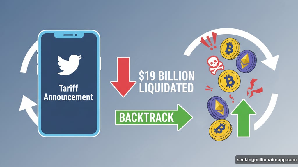 Trump tariff tweets wipe out crypto positions in 24 hours