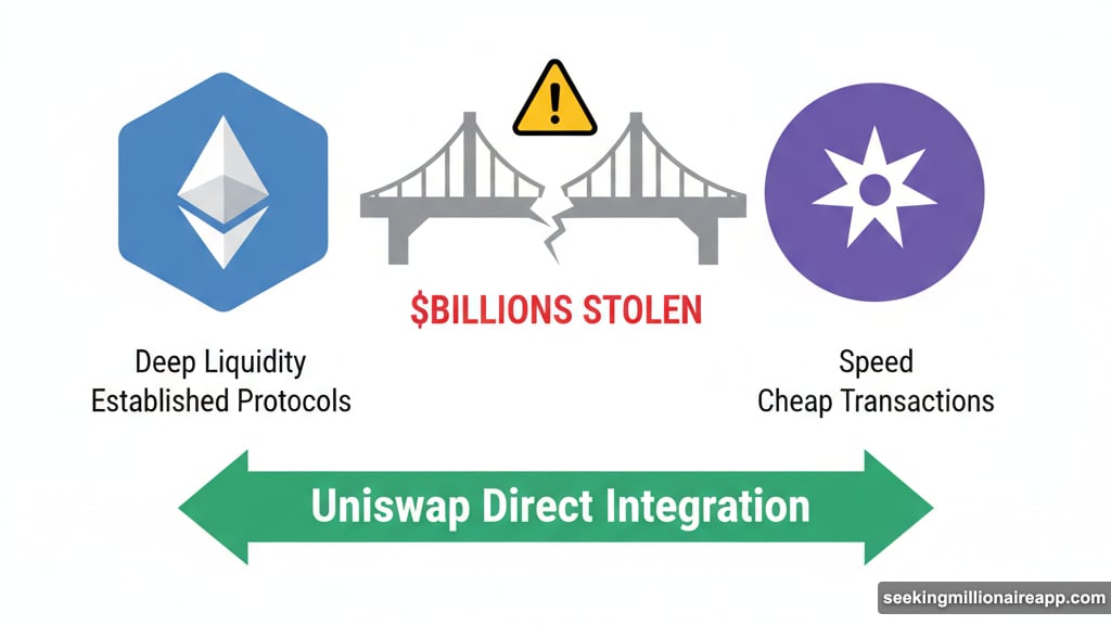 Bridge hacks stolen billions but Uniswap eliminates cross-chain bridges