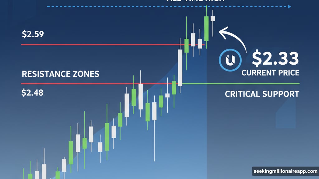 UDS faces two major resistance levels before retesting peak