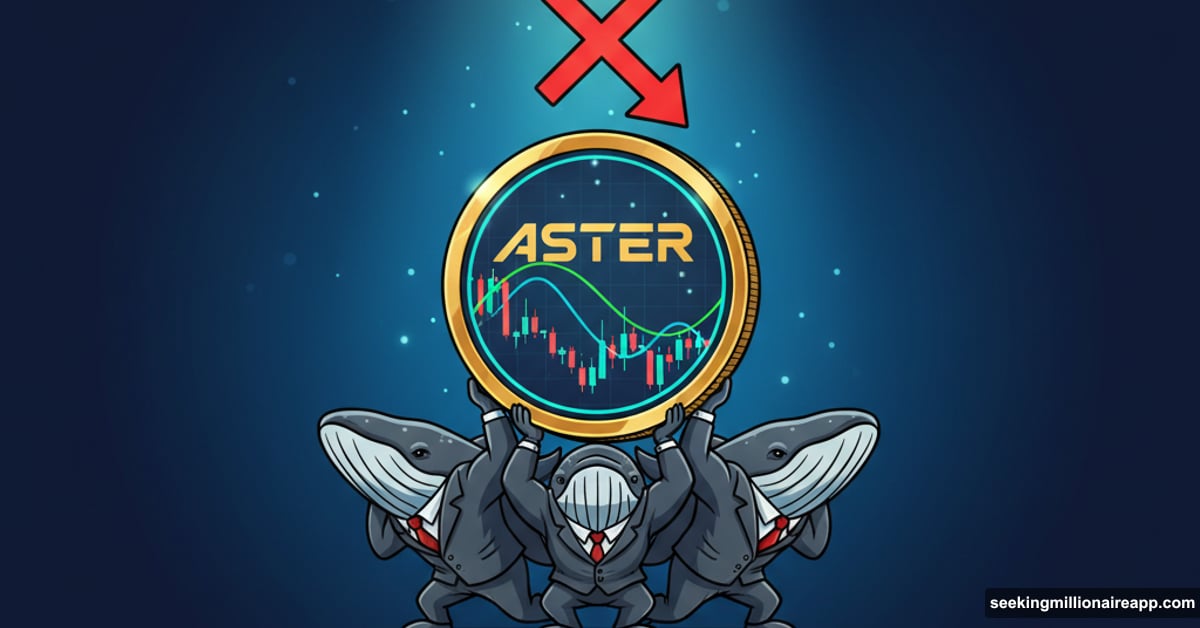Whale investors supporting Aster coin while bearish signals flash above