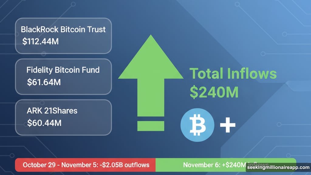 BlackRock leads Bitcoin ETF comeback after six-day losing streak