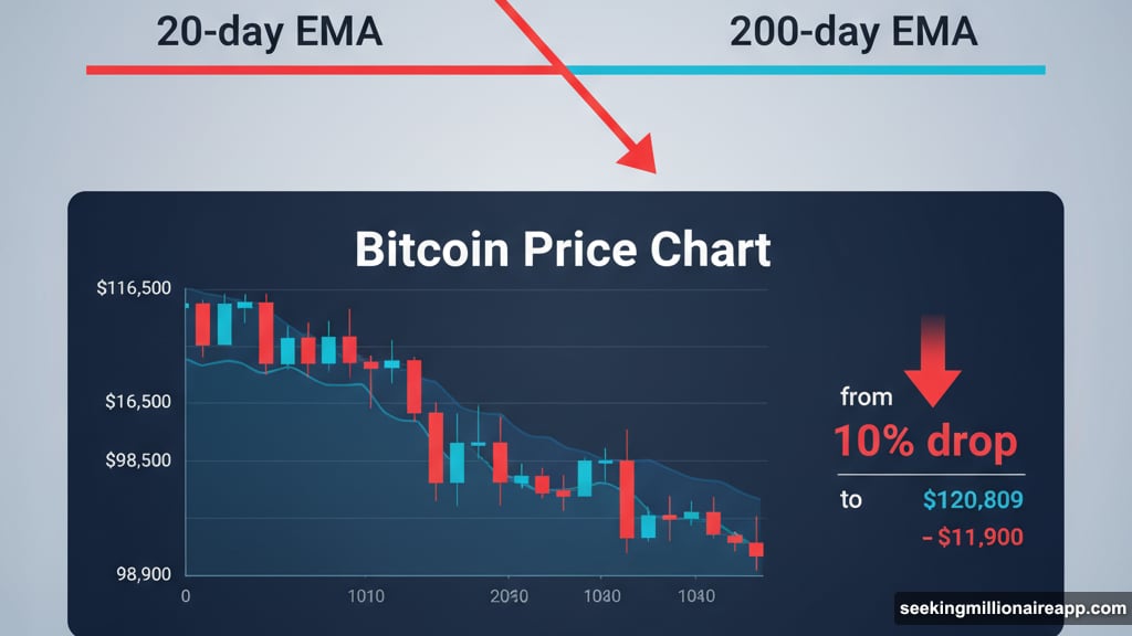 Moving averages crossover signals weakening buyer momentum for Bitcoin