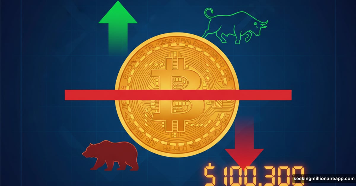 Bitcoin at crossroads facing critical $100K resistance level decision point