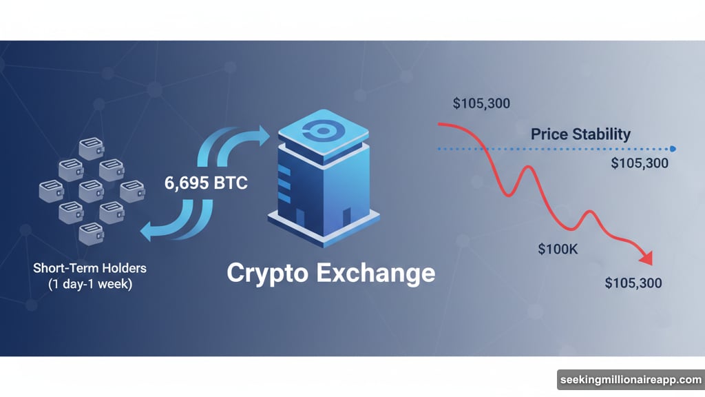 Exchange inflows exploded over 1,300% as short-term holders dumped coins