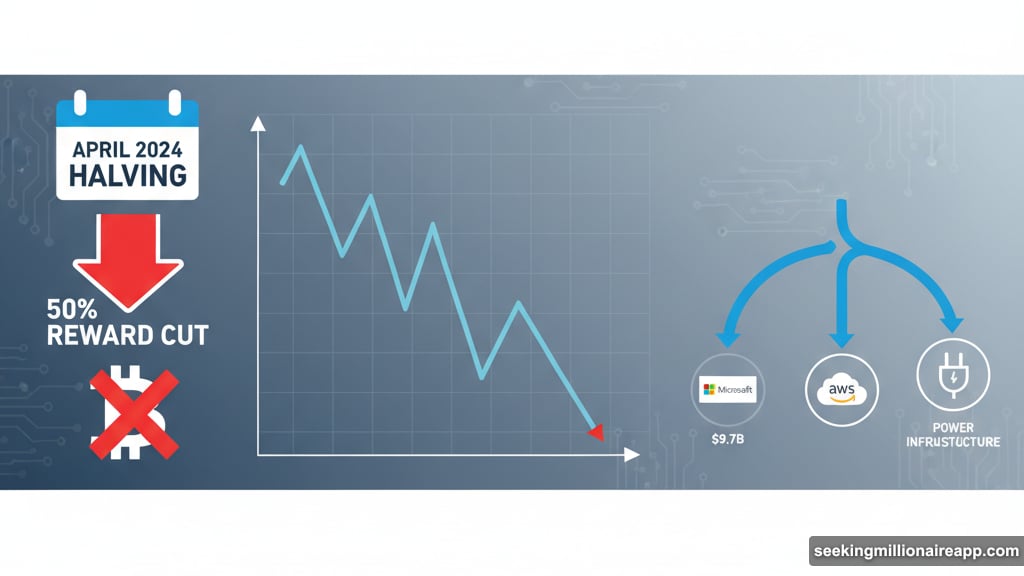 Bitcoin halving slashed miner rewards forcing evolution or death