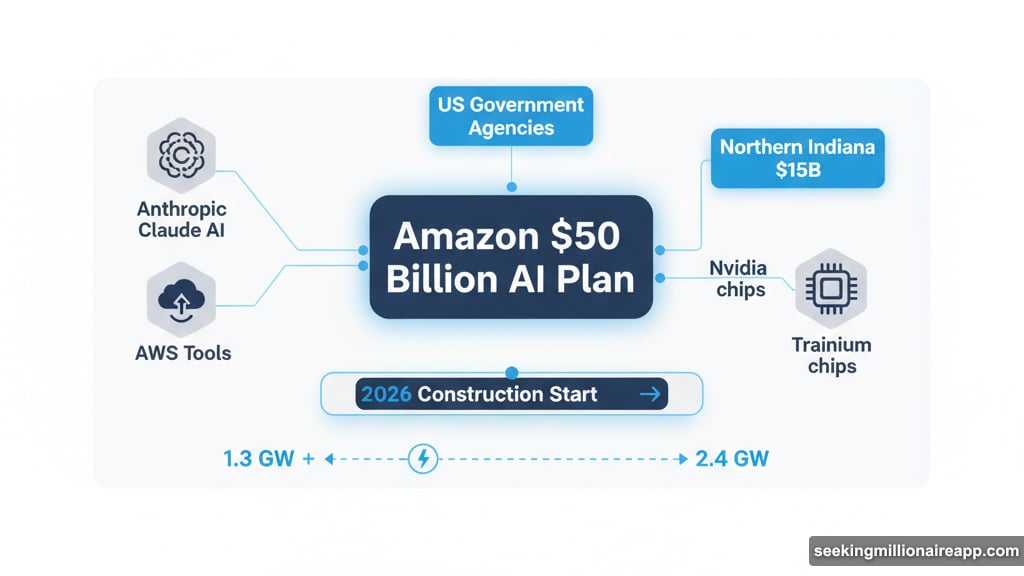 Amazon announces 50 billion dollar AI infrastructure for government agencies
