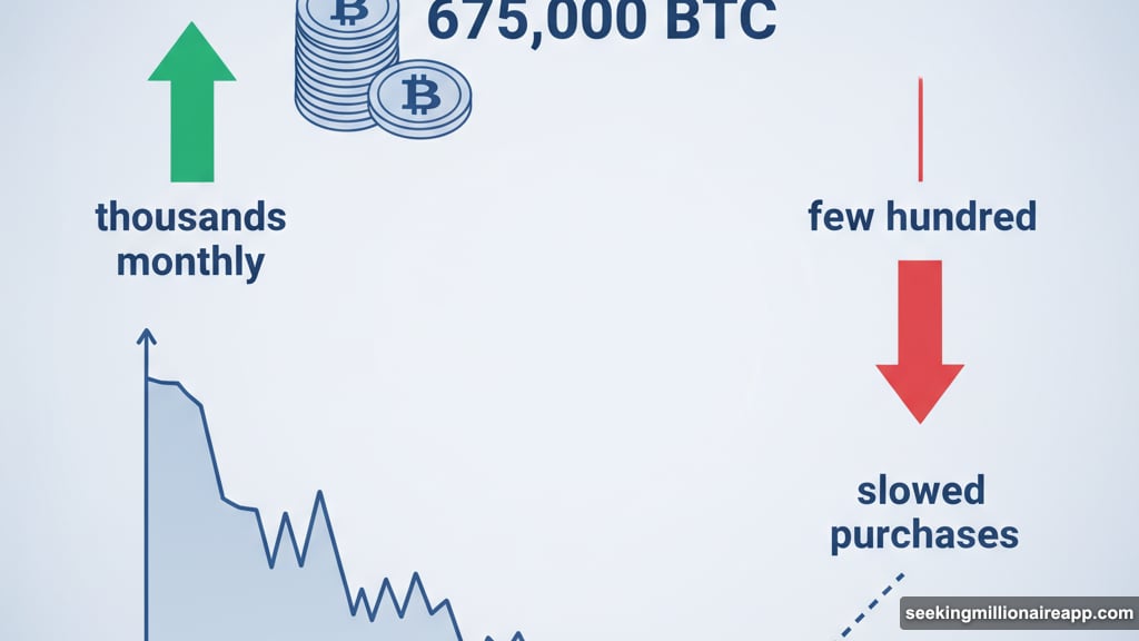Strategy slowed Bitcoin purchases dramatically as stock crashed hard