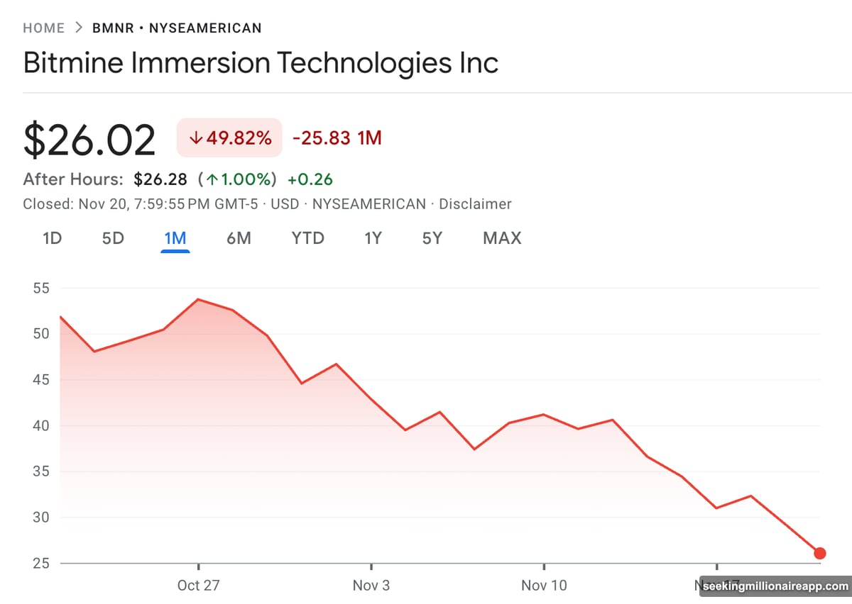 Market-to-net-asset-value ratio reveals BitMine's core problem with trapped investors