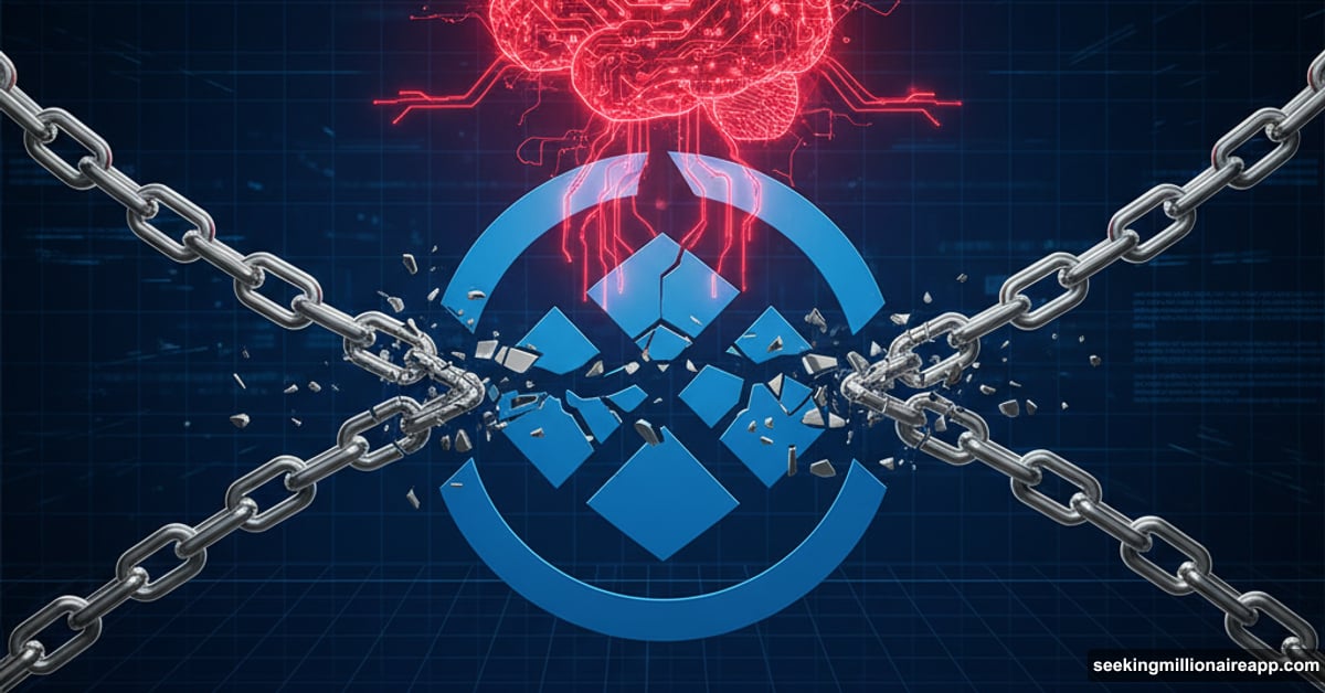 Cardano blockchain splitting into two chains under AI attack threat