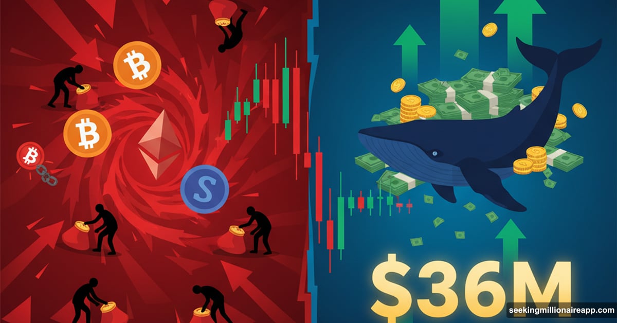 Crypto whale profits $36 million while retail traders lose billions