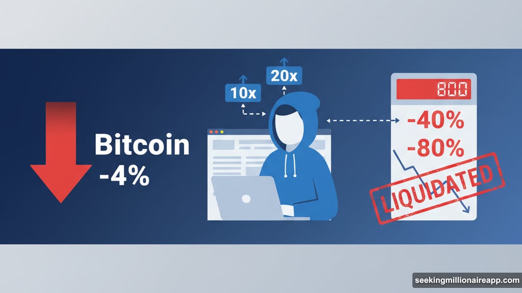 Leverage amplifies losses when markets turn against trader positions