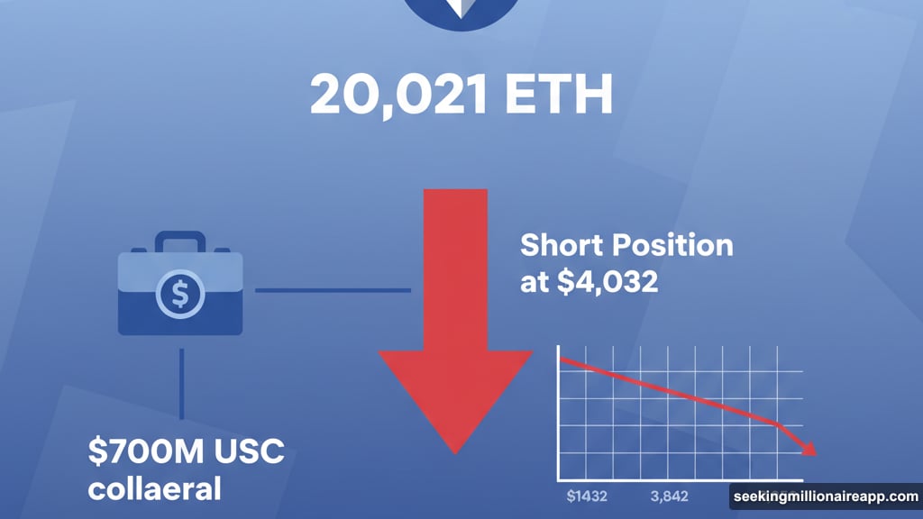Ethereum whale shorts ETH using $700 million USDC as collateral