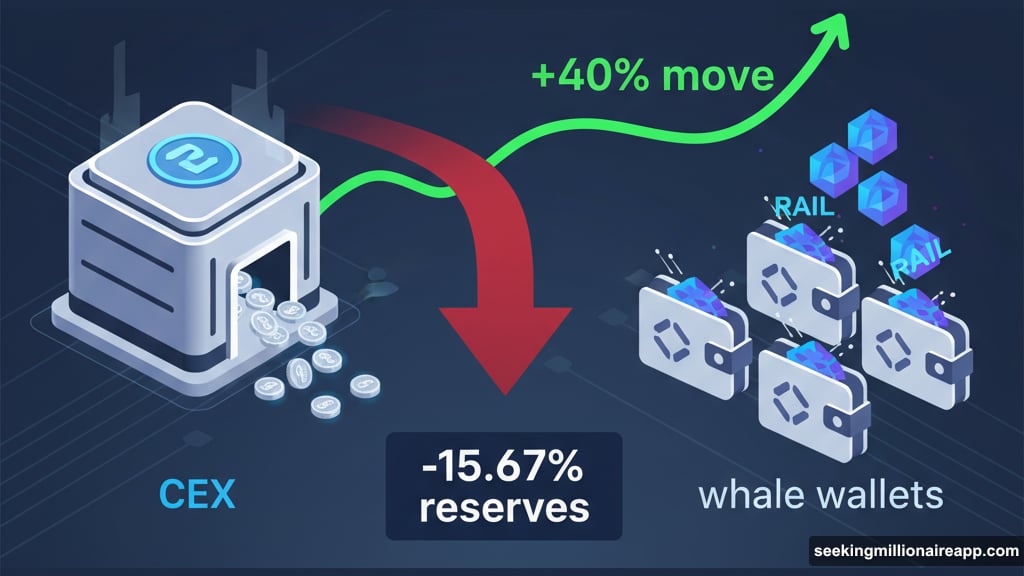 Tokens leaving exchanges as whales accumulated RAIL privacy coin