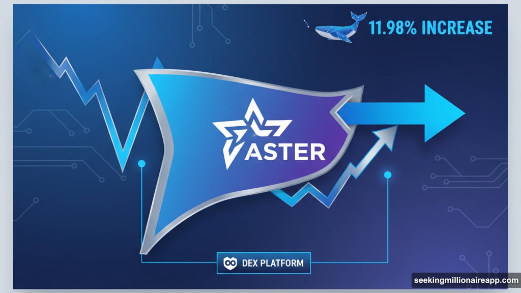 Aster DEX on BNB Chain showing pennant pattern breakout