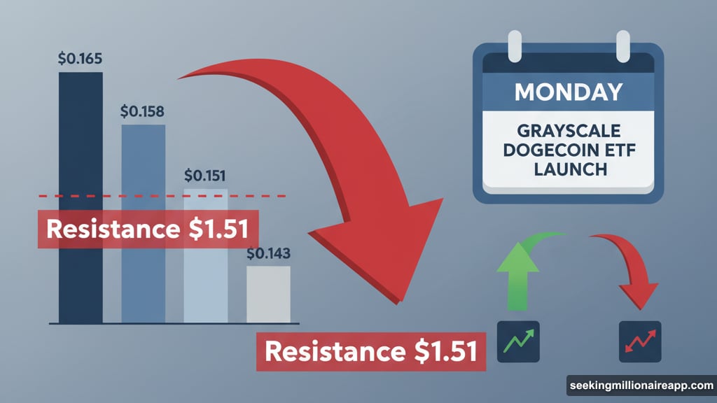 Dogecoin ETF launch Monday could flip script or confirm downtrend