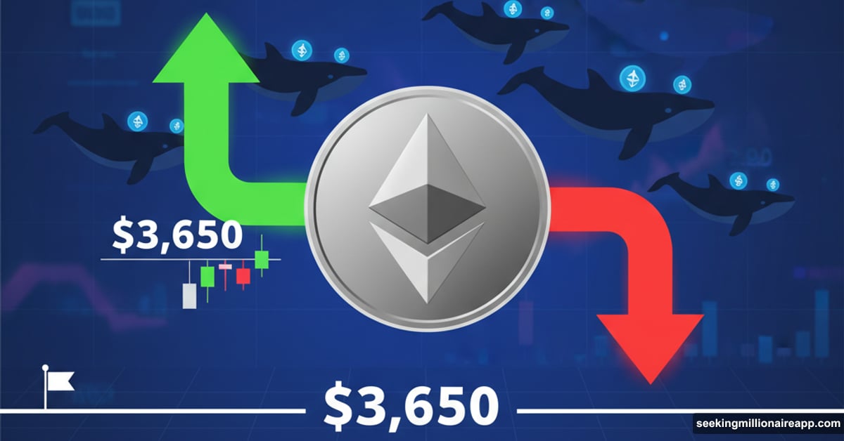 Ethereum at crossroads between bullish reversal and whale selling pressure