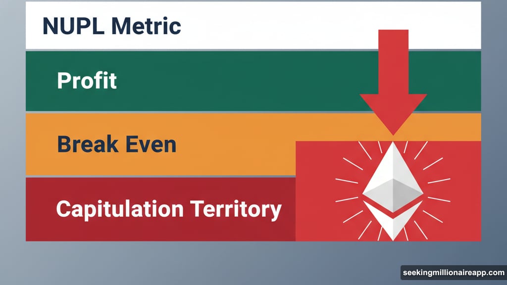 Net Unrealized Profit Loss metric enters capitulation territory signaling oversold