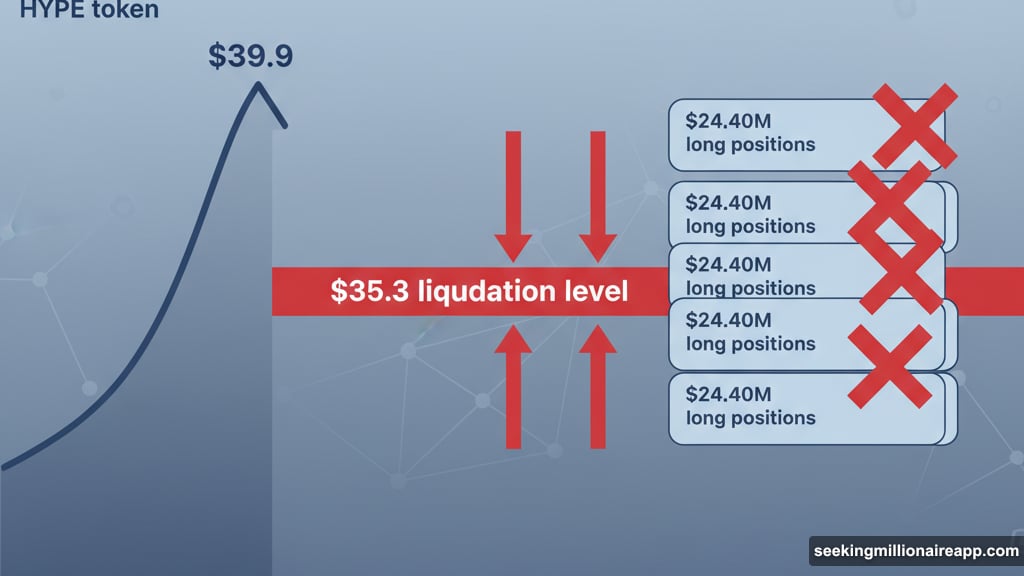 HYPE drops to $35.3 triggering $24 million long position liquidations