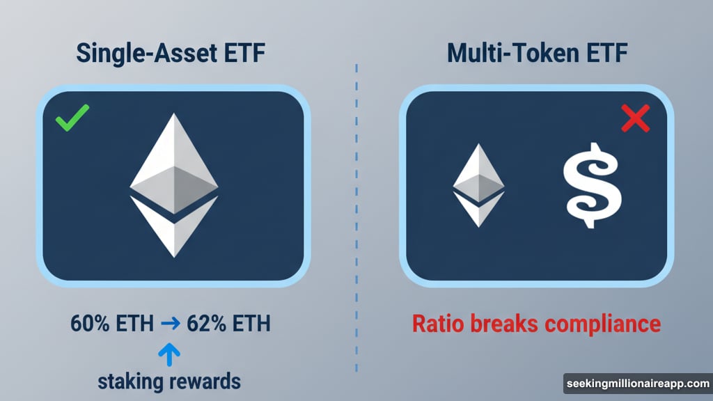 Single-asset trusts get staking benefits, mixed-asset trusts excluded from party