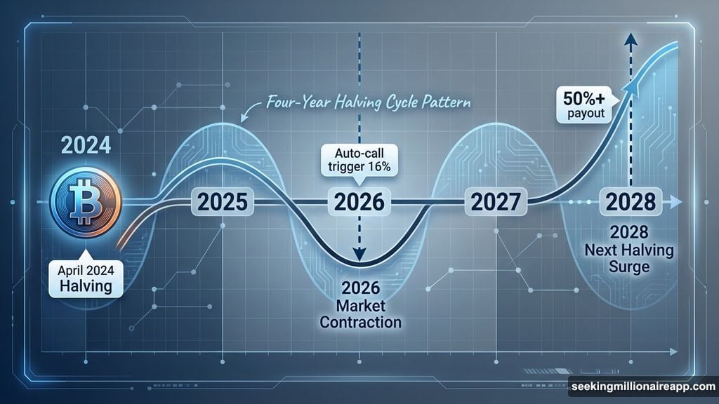 Bitcoin halving cycle drives two thousand twenty six and twenty eight targets