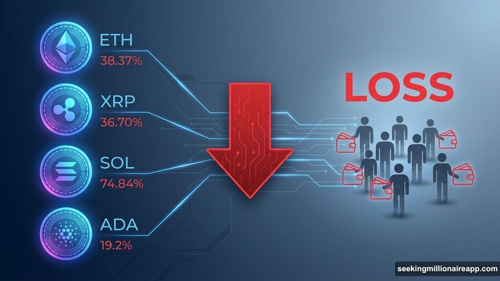 Realized losses among new investors in major altcoins are rising